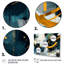Gold Teal Shapes in Harmony - 3 pièces sur toile tendue-1613094722