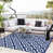 Dark blue/White