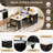 73.8'' Extendable Kitchen Island With Power Outlet, Storage Drawers-2060712890