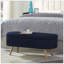 Banc de rangement avec repose-pieds ovale-129506441