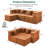 Modular Boneless Sectional Sofa With 1 Ottoman,Modern Minimalist Upholstered Couches, Comfort U Shaped Sofa For Living Room,Deep Seat Corner Couch,No Assembly Required-523030439
