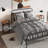 Small End Table Set Of 2, Narrow Side Table With 3-Tier Shelves-1653944239