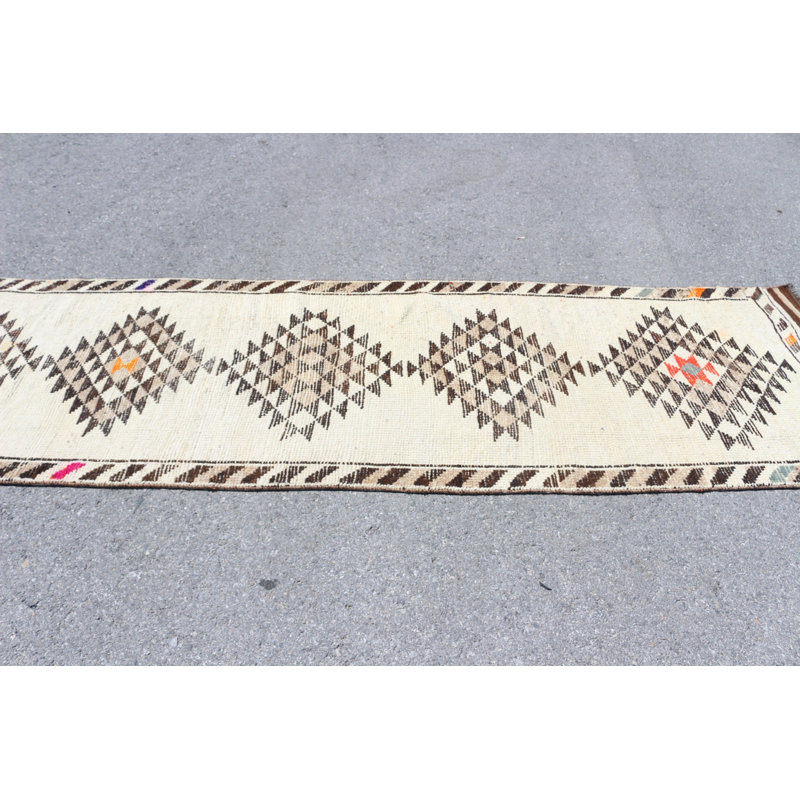 Tapis unique en laine tissé à la main Kilim