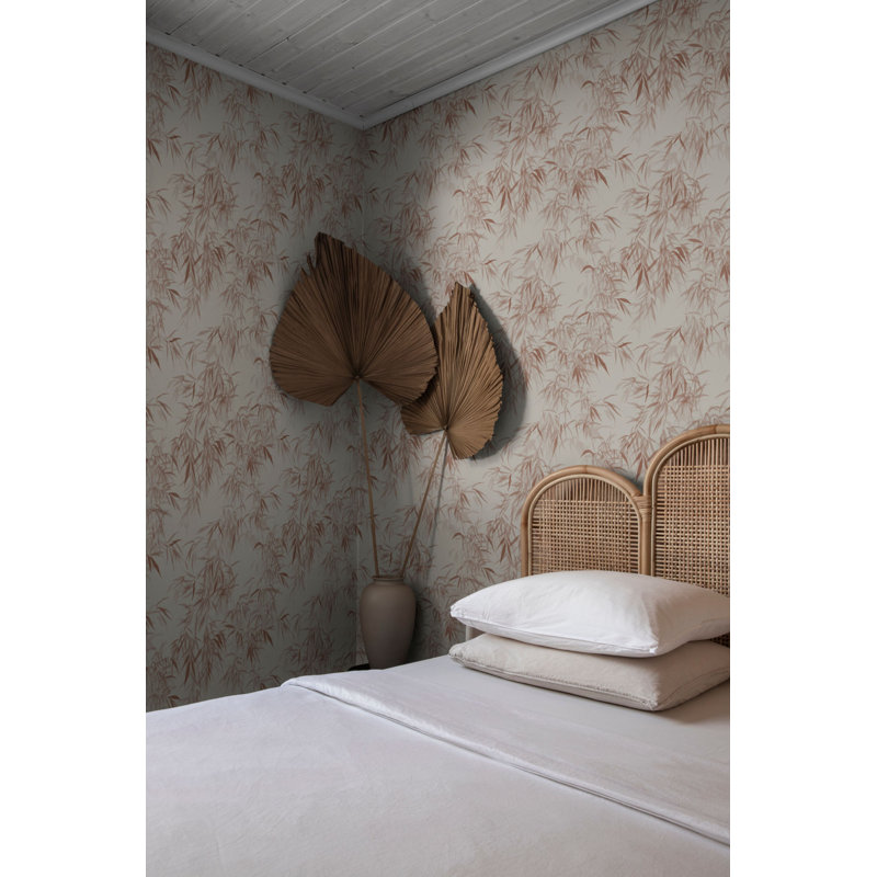 Jordnara Floral Wallpaper Roll, Burgundy