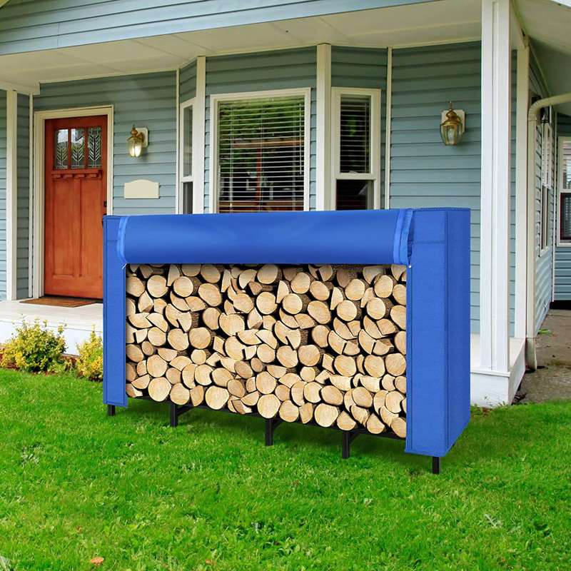 Métal réglable en bois à quatre sections pour l'intérieur et l'extérieur avec tissu Oxford bleu imperméable