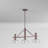 Moesha 3 - Light Satin Copper Bronze Kitchen Island Pendant