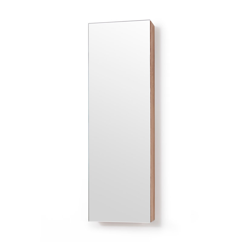 Zone 10'' W Mirrored Medicine Cabinet, Natural Oak