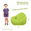 Fauteuil à billes et méridienne standard 100% coton-21303592-36309876