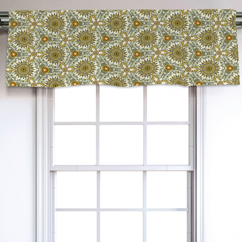 Sateen Ruffled Window Valance
