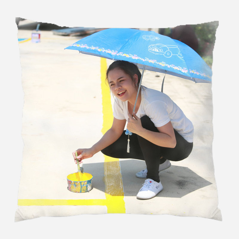 Coussin Willaims, Micro suède, Intérieur