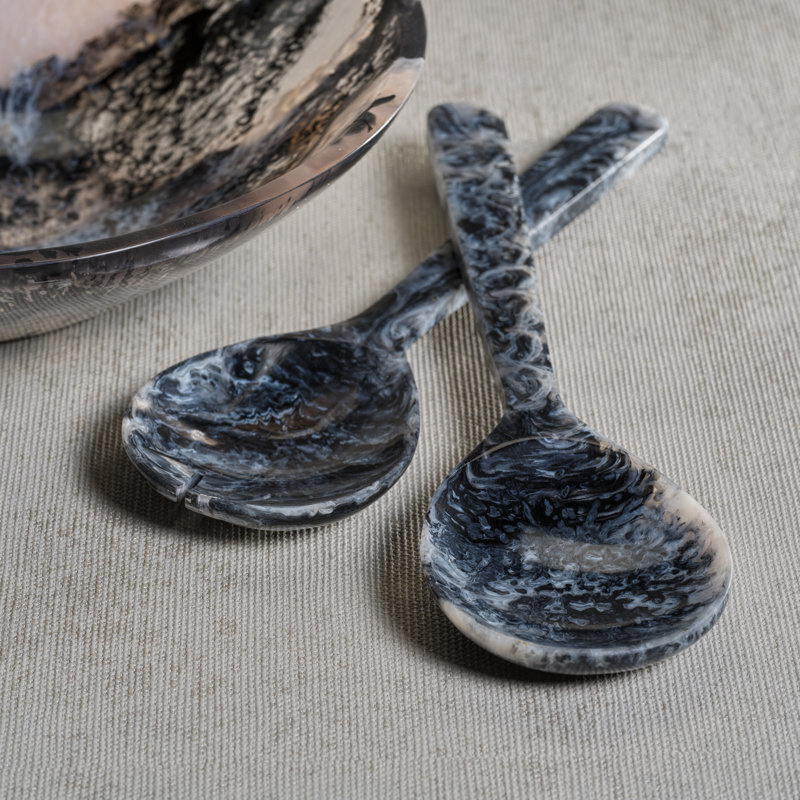 Loura Resin Salad Server Set