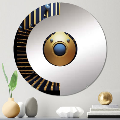 Gilbertine - Miroir mural demi-cercle