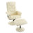 Recliner Chair With Ottoman - 360° Swivel Massage Lounge Chair With 5-Point Vibration & Heated Seat, 140° Adjustable PU Leather Recliner For Living Room, Home Theater Or Office
