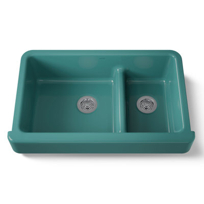 Whitehaven 36" L x 22" W Double Basin Farmhouse/Apron Kitchen Sink