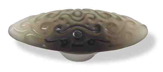 3-3/4" Betsy Fields Scroll Pull, Smoke