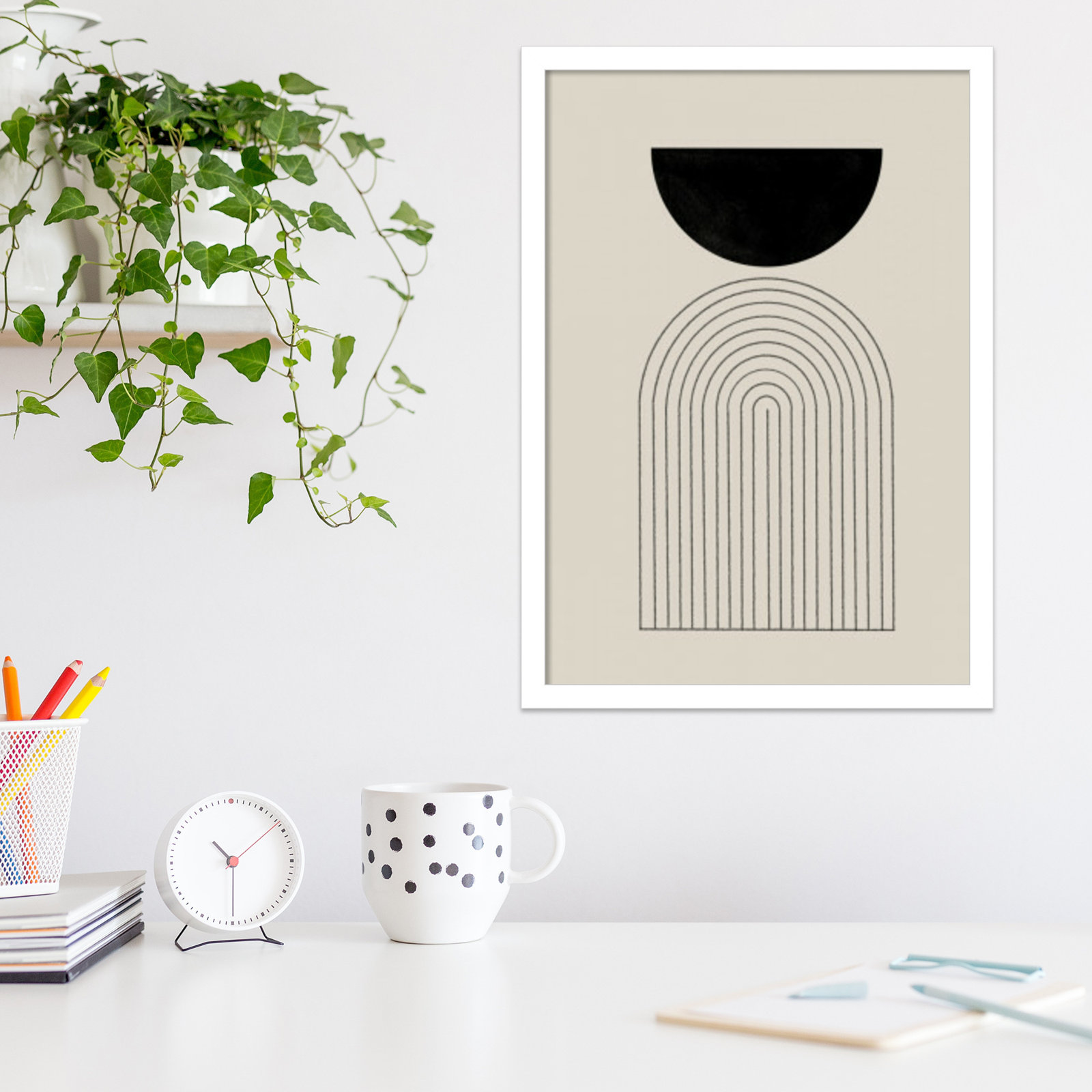 BaB No 1 by The MIUUS STUDIO, 21" H x 15" W x 1" D, White
