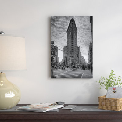 «Flatiron Building (New York City)», reproduction de photo sur toile tendue