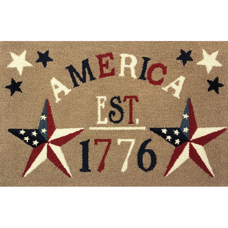America Est.1776 Taupe_26475, Rectangle 2 pi x 3 pi