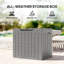 Outsunny 56cm W 93L Polypropylene Lockable Deck Box-122946207