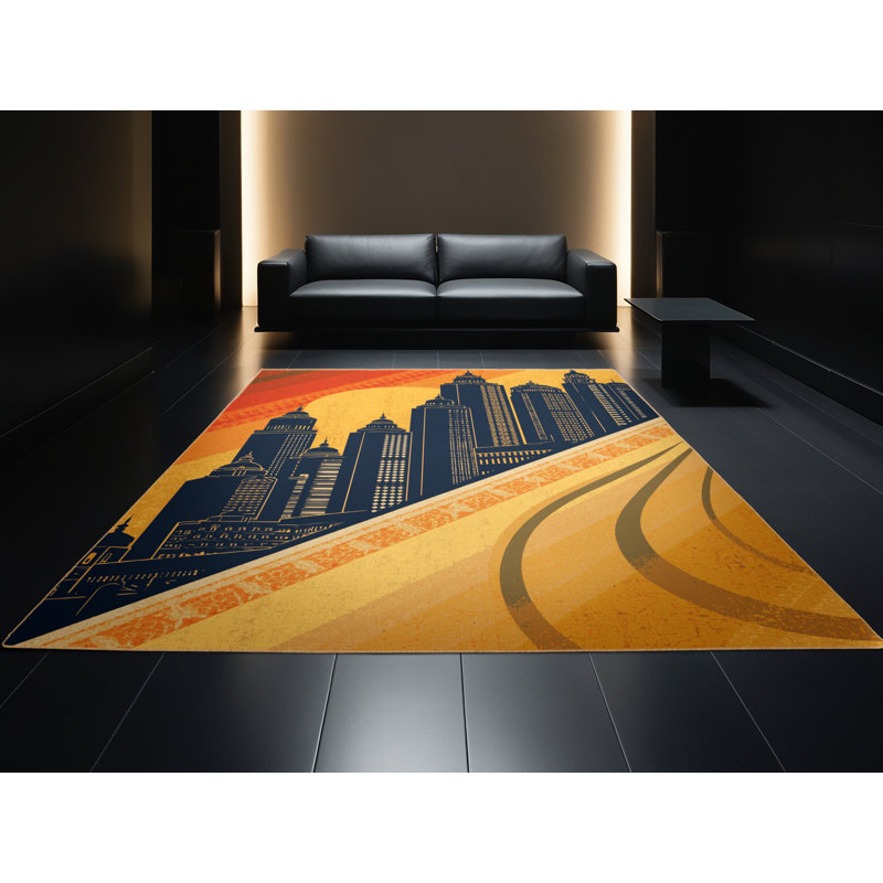 Tapis marocain moelleux moelleux d'inspiration mondiale de couleur marocaine - reliure brun clair, 5' Round