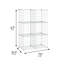 Étagère modulaire à 6 cubes (H 43 po x l 29 po x P 14,5 po)-951041196