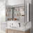 36 " W X 50 " H Surface Frameless Medicine Cabinet