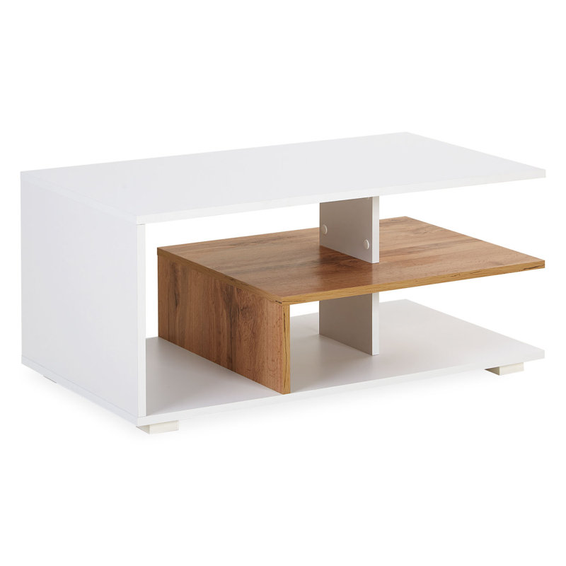 Maudry Abstract Coffee Table with Storage