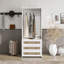 Garde-robe avec 3 tiroirs et tringle horizontale