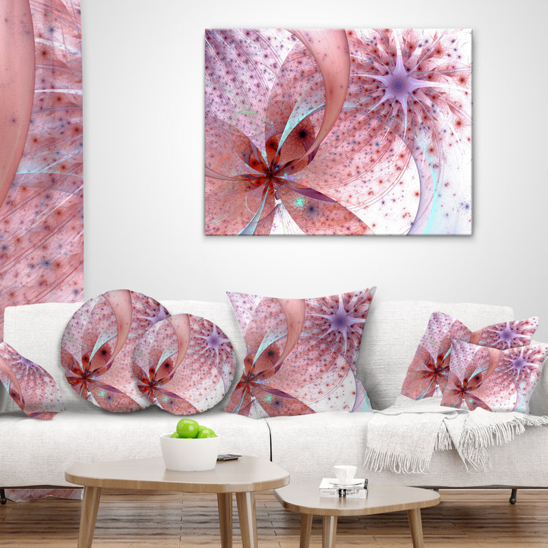 Coussin lombaire en fleur symétrique floral
