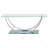 Rectangular U-Shaped Glass Top Coffee Table