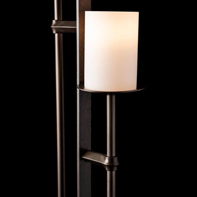 Rook 65.8" Floor Lamp, Dark Smoke, Opal