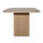 June 83.8" Solid Oak Dining Table