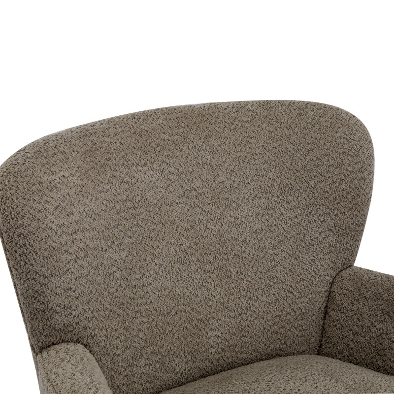 Fauteuil club rembourré Gerald Boucle