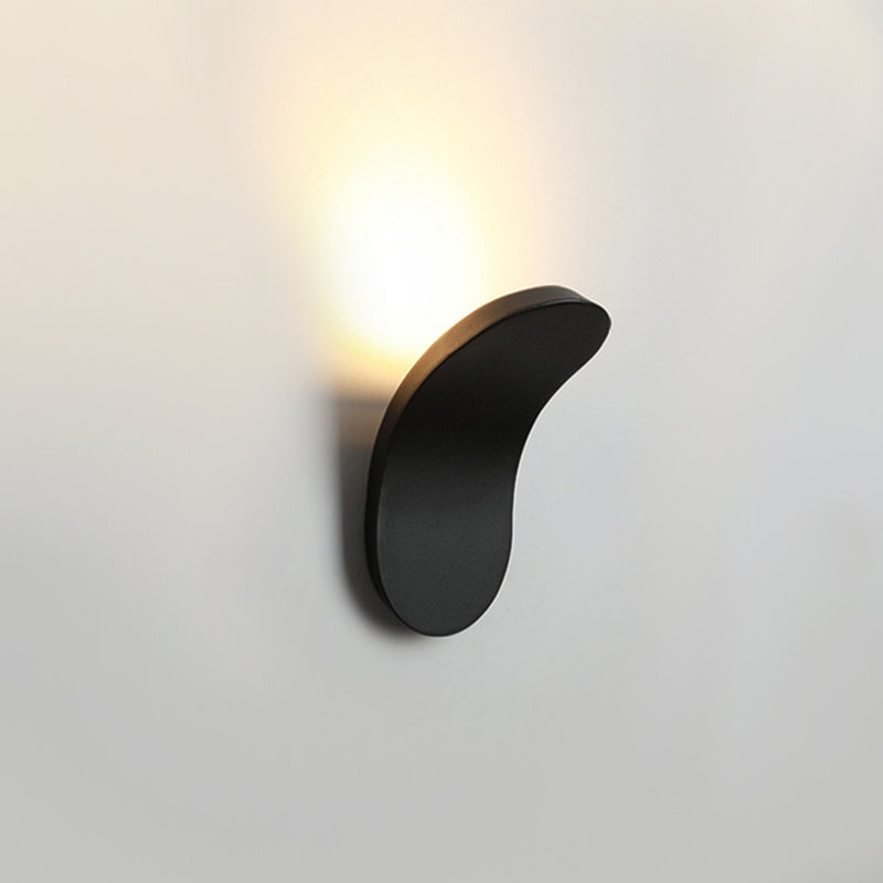 Rintoul LED Flush Mounted Sconce, Black, 3000K