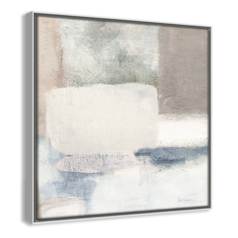 Lucas - Toile à cadre flottant, L 13,5 po x H 13,5 po, Blanc