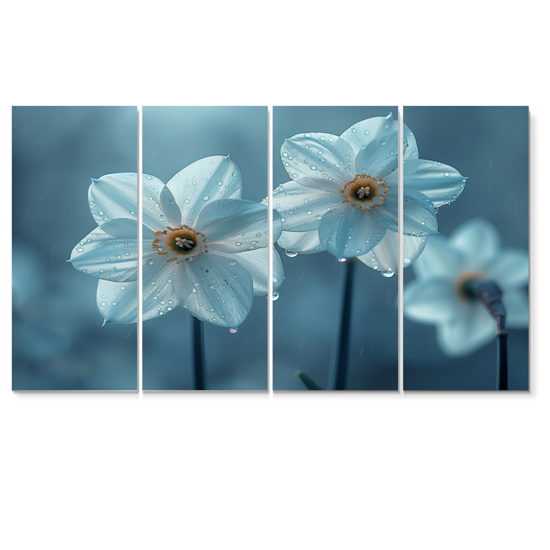 Kerns - Jonquilles, ensemble d'art sur toile, H 32 po x l 64 po