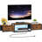 Floating Tv Stand 55" – Wall-mount Media Console With Led Lights, Outlet & Drawer