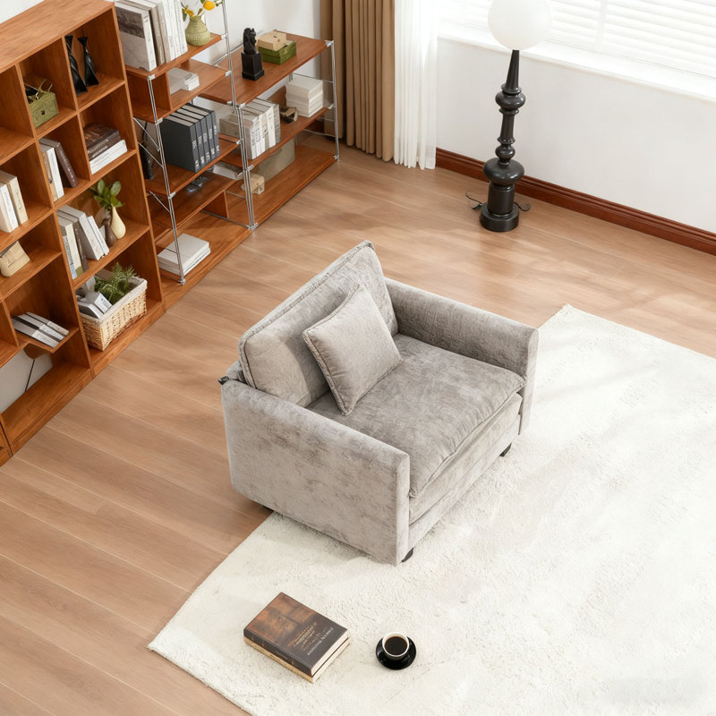 Canapé moderne à nuage simple, appartement, coussin de siège rembourré à double couche confortable, tissu chenille respirant