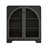 31.5" Sideboard Buffet Cabinet With 2 Arched Glass Doors Storage, Console Table Coffee Bar for Kitchen Living Room Hallway, Black-739731562