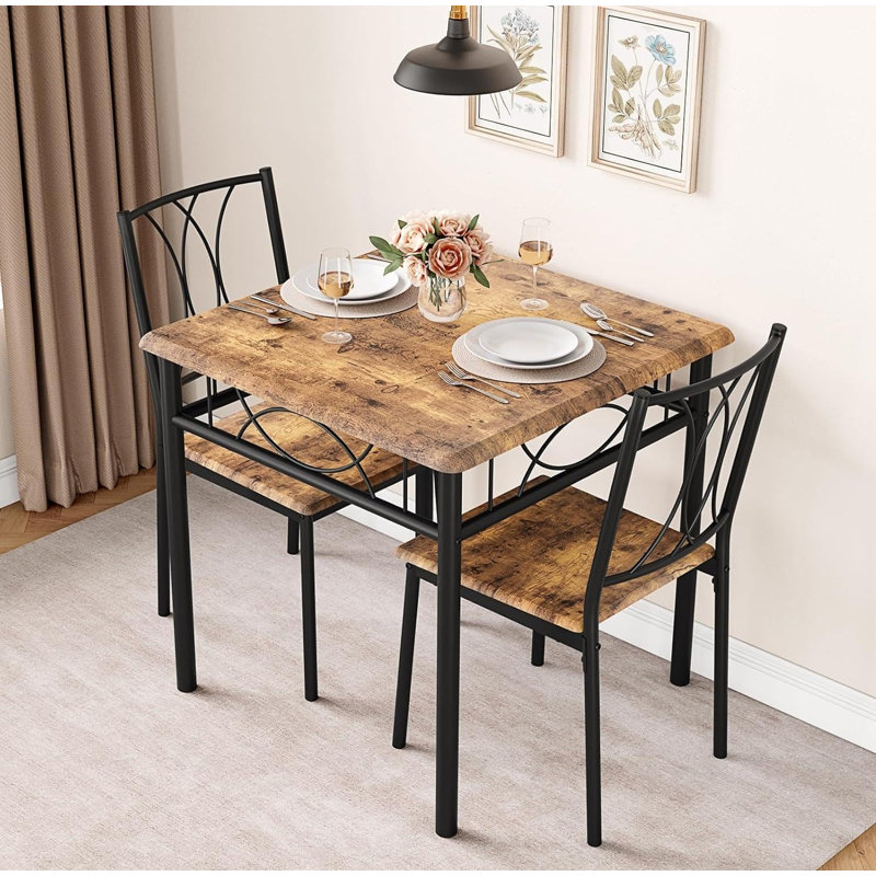 Dining Set, Retro colorv MDF seat