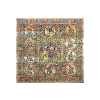 Murlidhar And Radha With Lord Vishnu's Ten Incarnations (Dashavatara)