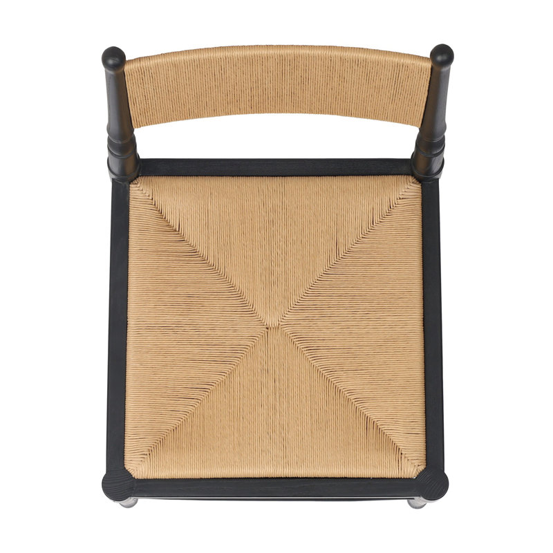 Fayth Bar Stool, Bar Stool (29.5" Seat Height), Stained Black Ash