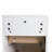 12" Bathroom Side Cabinet, 2-Soft Close Drawer, Float Mounting Design, Glossy White-1384078618