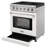 KOSTCH 30" 4.55 Cubic Feet Liquid Propane Free Standing Range-99408079