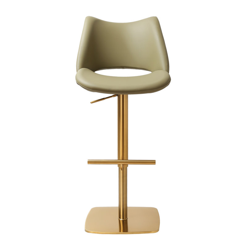 Vanlue Barstool, Green/Gold 