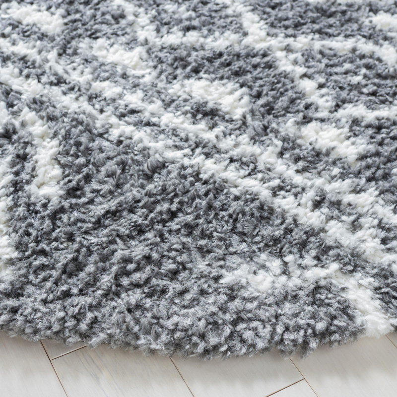 Tapis ivoire / gris Mackey Southwestern, Rectangle 4 pi x 6 pi