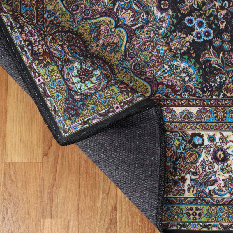 Tapis d'intérieur délavé délavé à la machine, Rectangle 7 pi x 10 pi