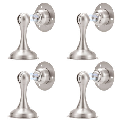 Stainless steel magnetic door stops.