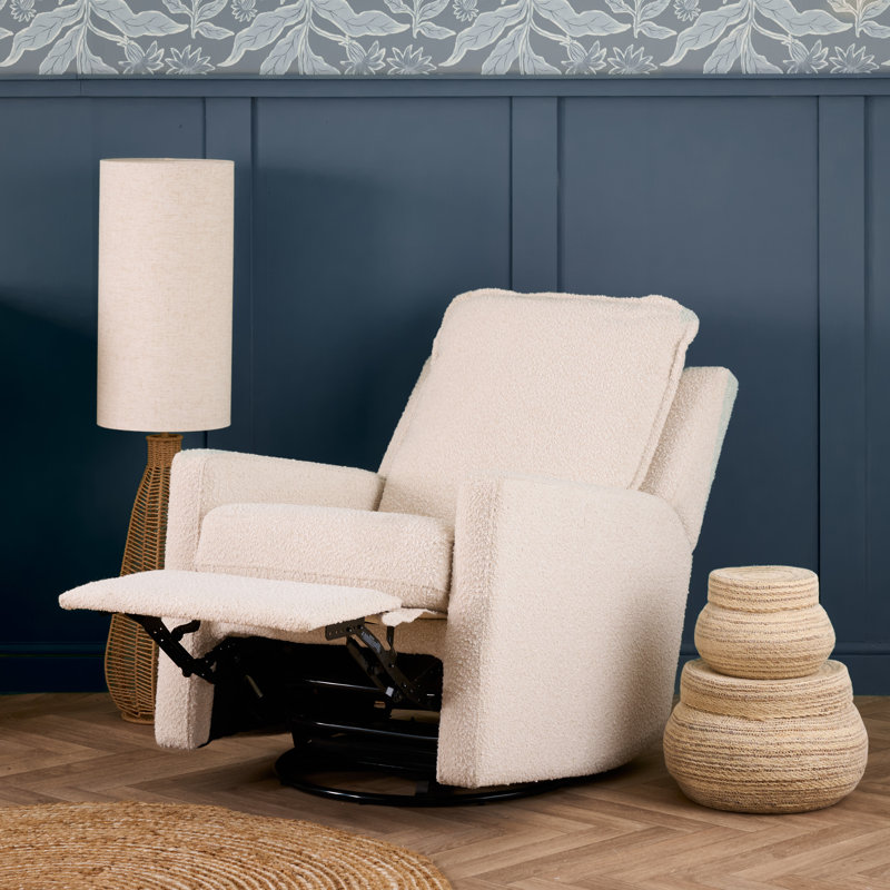 Denver Swivel Glider Recliner Chair - Bouclé
