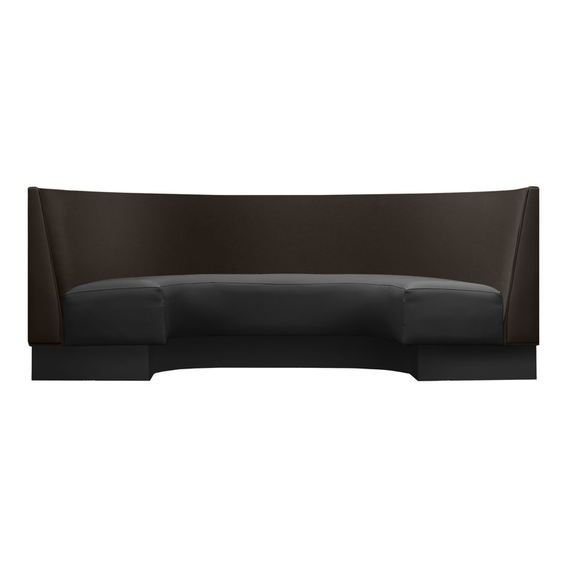 Booth U Plain Back, Espresso